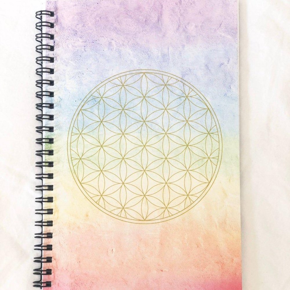Flower of Life Gold Rainbow Journal - Picture 2 of 7